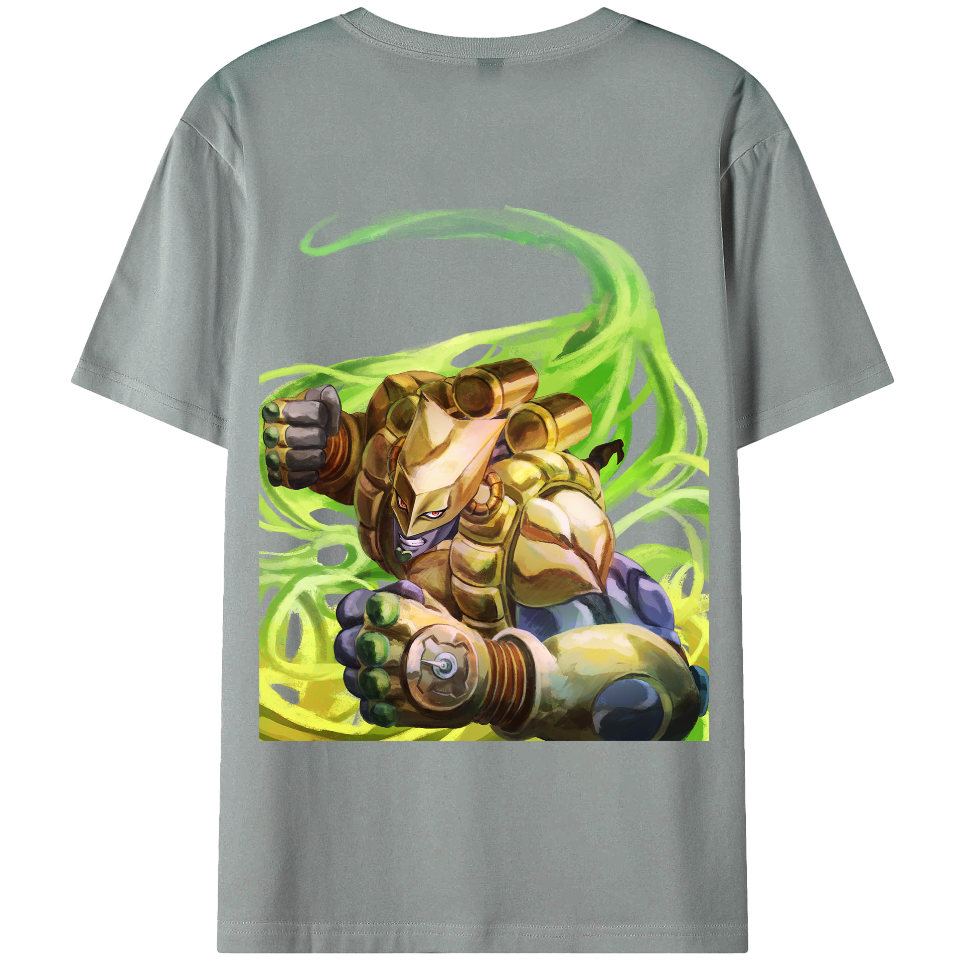 （画像用） ジョジョの奇妙な冒険 ディオ?ブランドー JoJo's Bizarre Adventure Dio Brando 綿100％ メンズ半袖Tシャツ（バックプリント） 通気性